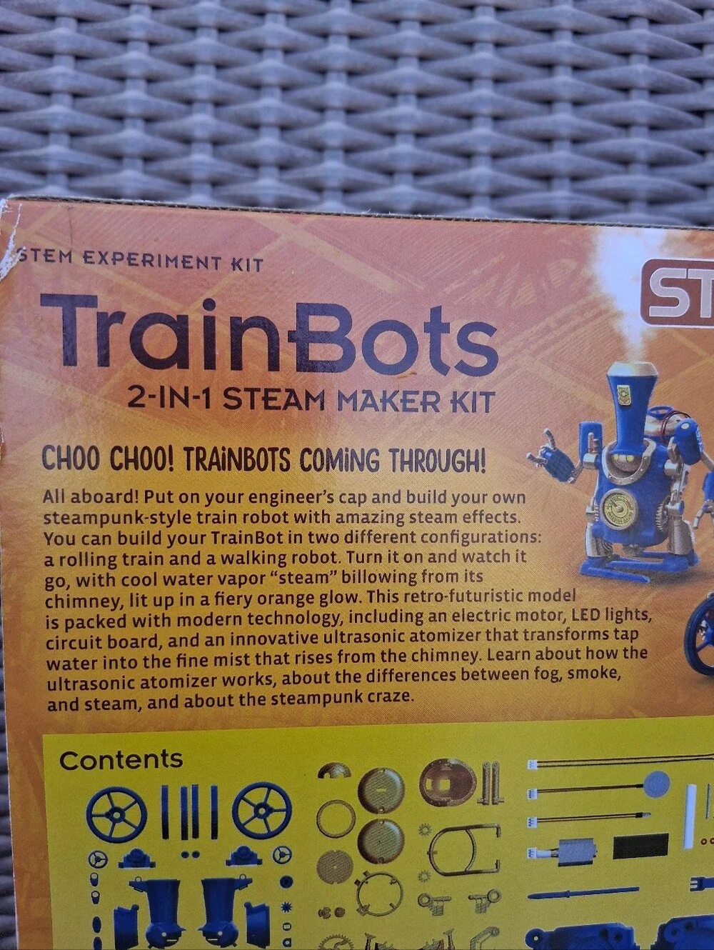 TrainBots 2-in-1 Steam Maker Kit - Blue by Thames & Kosmos